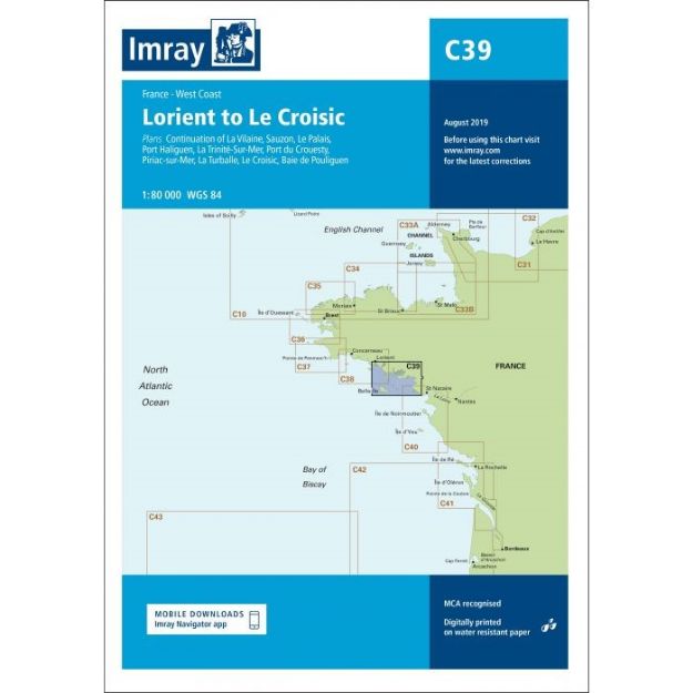 Imray C 39 - Lorient/le Croisic